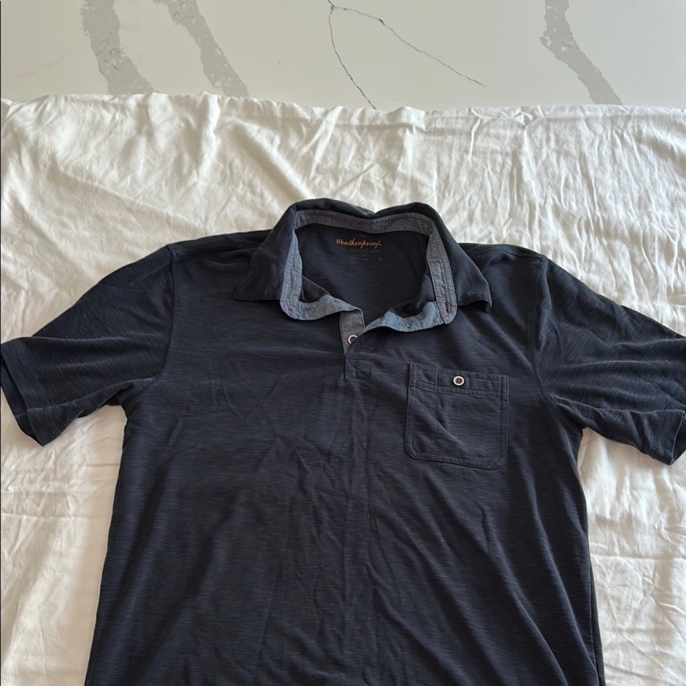 Weatherproof Blue Polo Shirt Classic Design